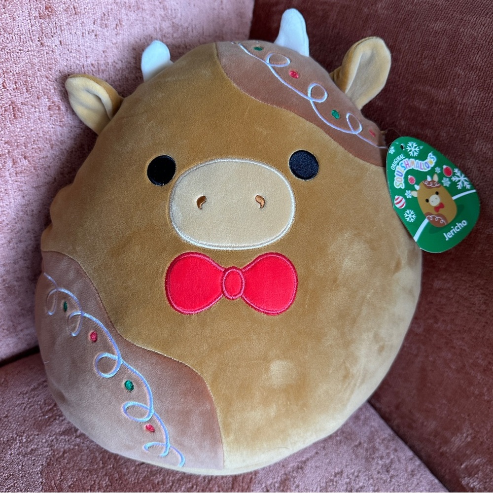 Squishmallows 12 in Jericho the Gingerbread Cow